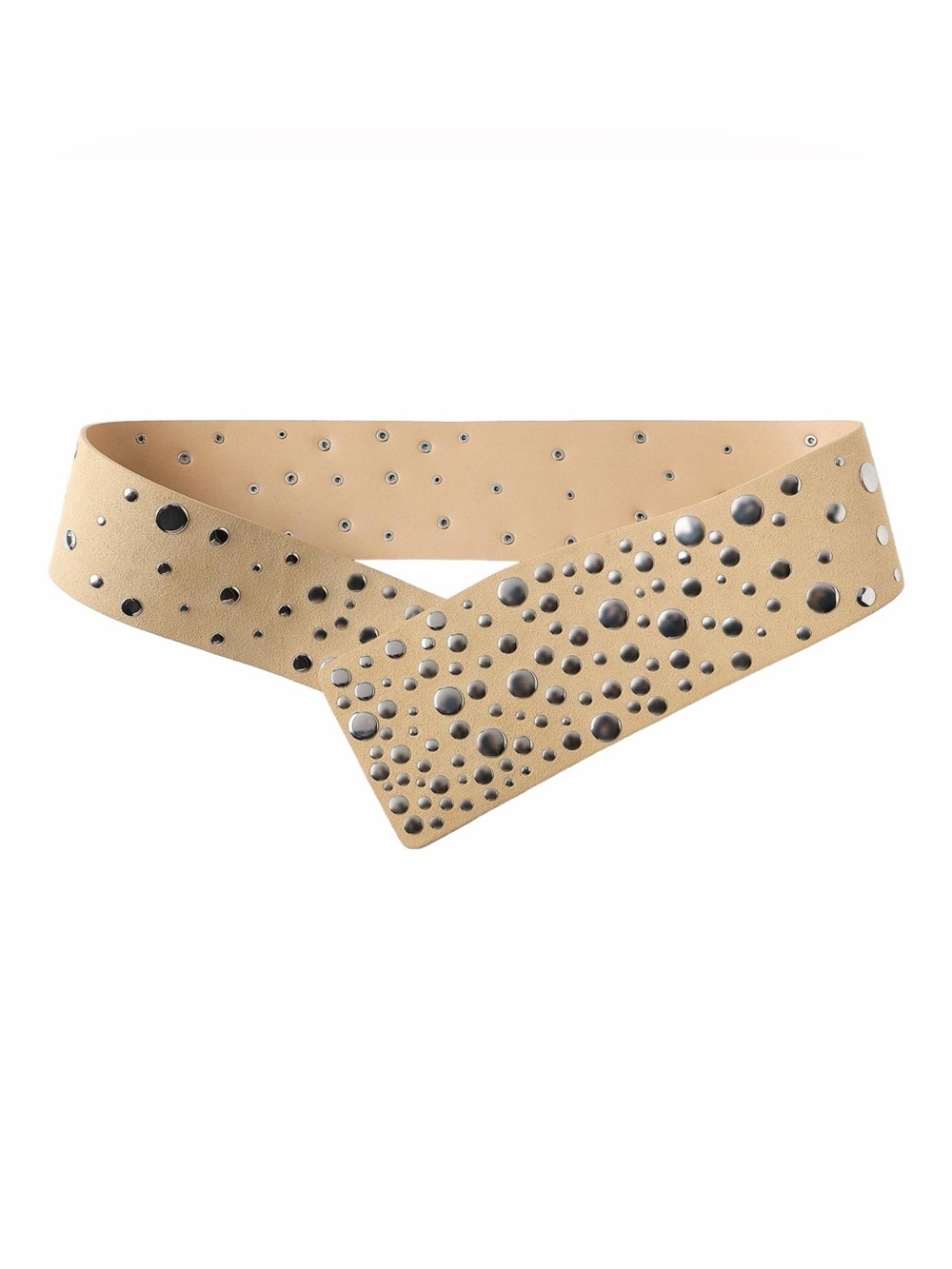 NWT Zara Woman Accessories 100% LEATHER WAIST BELT WITH STUD Size 32